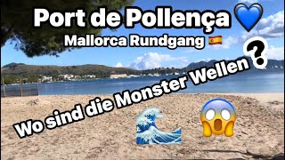 Download Lagu Port de Pollença 💙 Mallorca Himmel 🇪🇸 Monster-Wellen 🌊 oder was ? 😱 Rundgang an der Promenade ☀️ 17° MP3