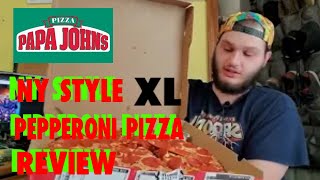 Papa Johns XL Pepperoni NY Style Pizza Review