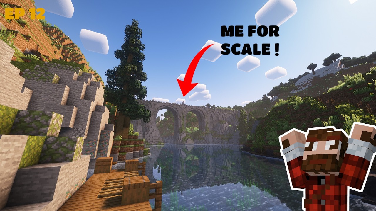 Building a MASSIVE Bridge in my Minecraft forever world because I can ...