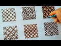 How to: 6 different Henna grids / Bridal Henna Grids / Henna tutorial by Thouseens Henna