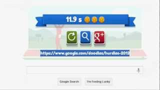 Getting 3 Gold Stars in London 2012 Hurdles Google Doodle screenshot 3