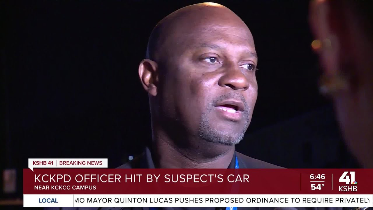 KCK police officer hospitalized after getting hit by suspect's car ...