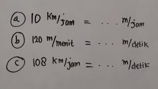 Cara Mengubah Satuan KECEPATAN | Matematika SD