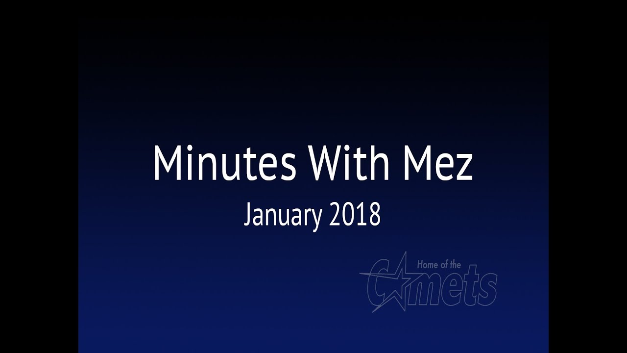 Minutes With Mez January 2018 YouTube