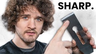 How To Sharpen a Plane Blade (The Correct Method)