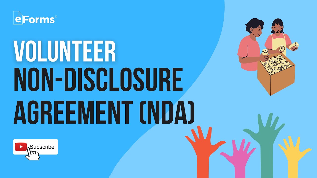 Update New Volunteer Non-Disclosure Agreement (NDA) Form - EXPLAINED