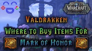 Valdrakken Mark of Honor PvP Vendor Location Dragonflight
