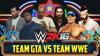 Team GTA V vs Team WWE 6 Man Tag Team - WWE 2K16 (PS4/XBOX ONE)