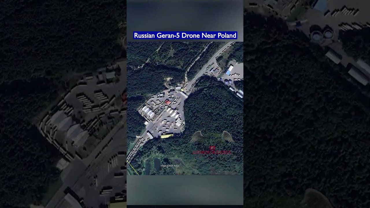 Russian Geran-5 K5 Drone Strikes Ukraine-Poland Border Crossing