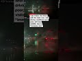 Semi-truck near miss during intense Nebraska rainfall