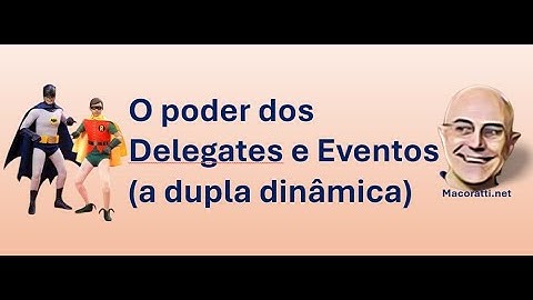 C# - O poder dos delegates e eventos