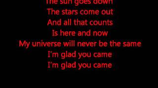 Glee - Glad you came - lyrics