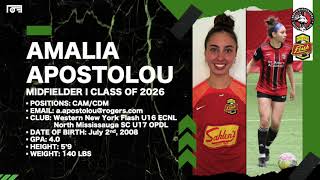 Amalia Apostolou Soccer Highlights