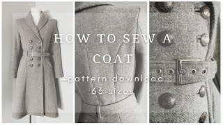 How to sew a coat | Eleonore coat sewing tutorial + pattern