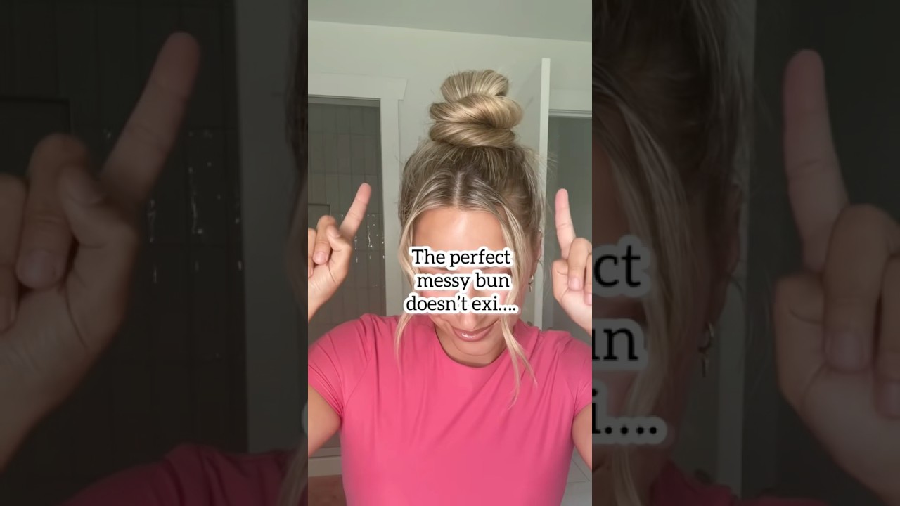 Messy Bun Tutorial for Medium & Long Hair #messybun #hairshorts