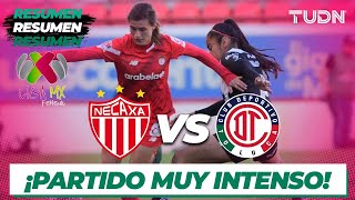 Resumen y goles | Necaxa vs Toluca | Liga Mx Femenil- CL2024 J6 | TUDN