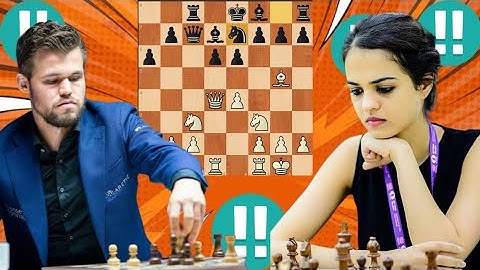 First class Magnus Carlsen vs Tania Sachdev 36