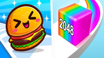 Food run VS jelly run 2048 ♾️ All Level gameplay android iOS