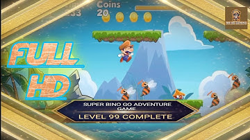 super bino go Adventure game level 99 complete hd