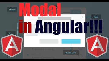 How to display a MAT DIALOG MODAL in Angular.js!!!
