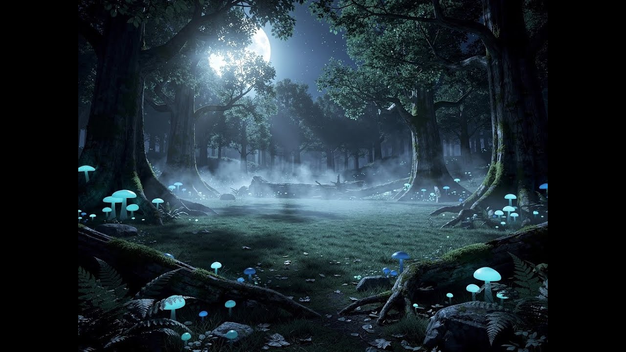 2 Hour Deep Sleep Meditation - Forest Moon 🌙 Peaceful Night Rest