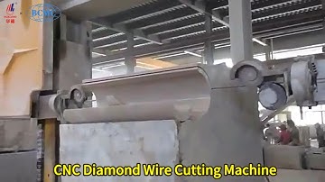 Hualong 5 Axis CNC Rock Cutting Diamond Wire Saw Profiling Machine for Granite Marble Block Shaping