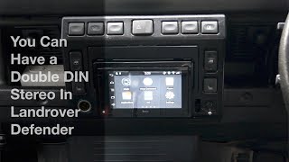 Landrover Defender Double DIN Stereo Install (Parrot Astroid Smart)