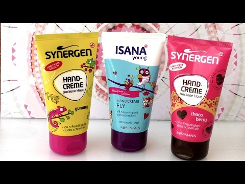 Hand cream review - Three Rossmann Limited Edition hand creams from Isana Young and Synergen
