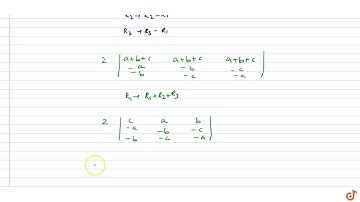 5. Using the properties of determinants, prove that `|[a+b,b+c,c+a] , [b+c,c+a,a+b] , [c+a,a+b,...