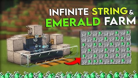 Infinite String and Emerald Farm Tutorial in Minecraft 1.20  (WORKING GLITCH)