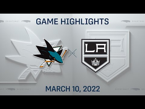 NHL Highlights | Sharks vs. Kings - Mar. 10, 2022