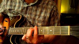 Video thumbnail of "Take Five melody head on guitar"