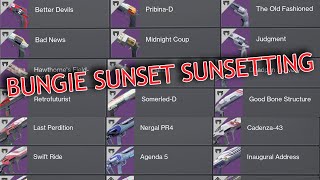 BUNGIE IS UNSUNSETTING EVERYTHING