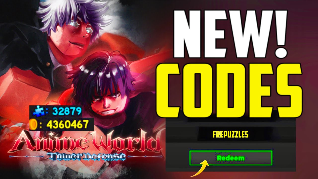 NEW* ALL WORKING CODES FOR Anime World Tower Defense IN AUGUST