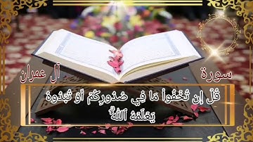 سورة آل عمران أية رقم (23) إلى الأية رقم (32) بصوت القارئ معاذ العيد ..