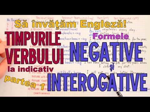 Sa invatam engleza - VERBUL TO BE - NEGATIVUL si INTEROGATIVUL part 1