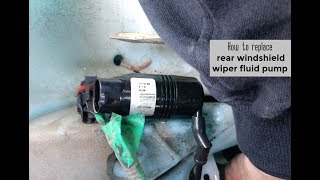How to replace rear windshield wiper fluid pump DIY video | #diy #wiper