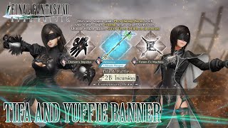Tifa and Yuffie Nier crossover banner review || Final Fantasy VII Ever Crisis