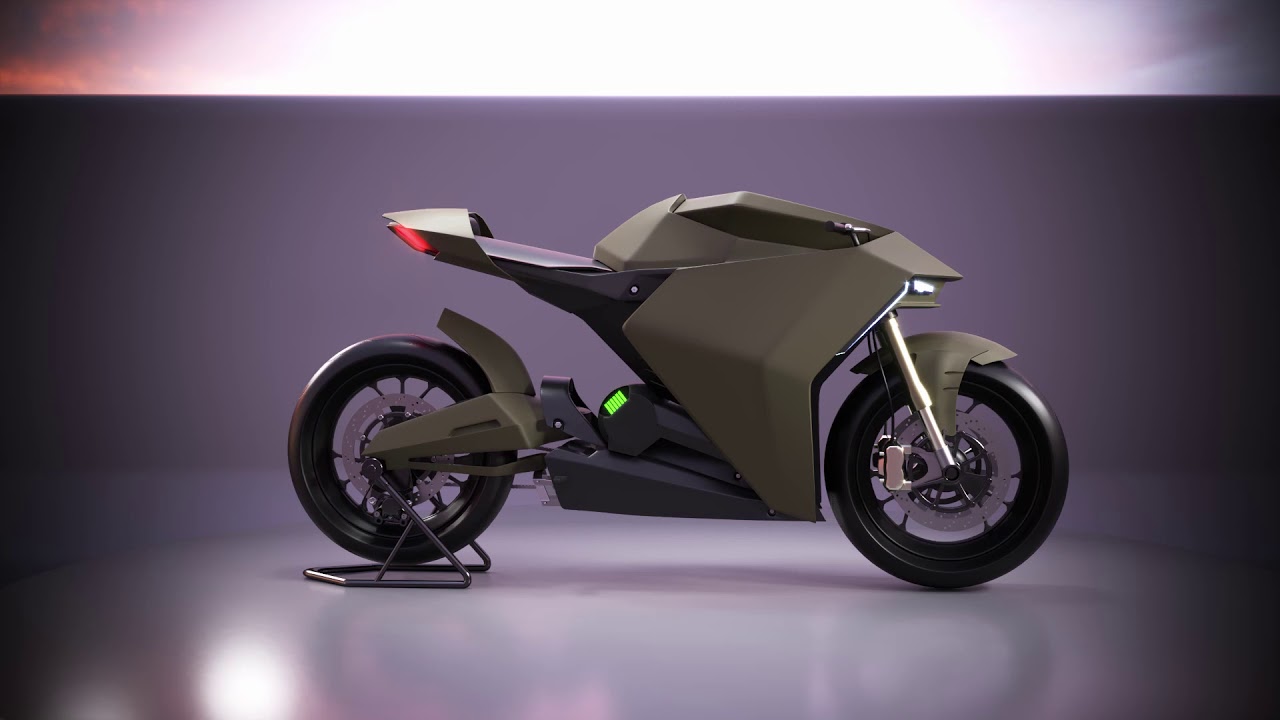 Ducati Zero electric motorbike - turntable | 3d model for sale