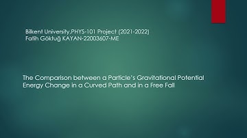 Bilkent University  PHYS 101 Lab Project