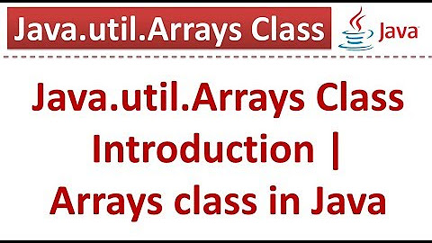 Java Tutorial 193 - Java.util.Arrays Class | Arrays class in Java - YouTube