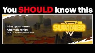 Watch this video BEFORE the 2026 Summer Championship 🔥
