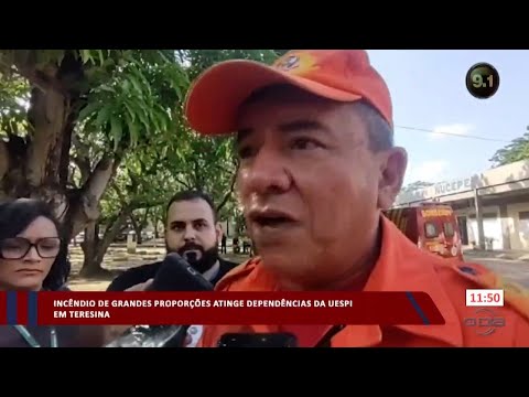 Incêndio de grandes proporções atinge dependências da UESPI em Teresina 05 02 2024