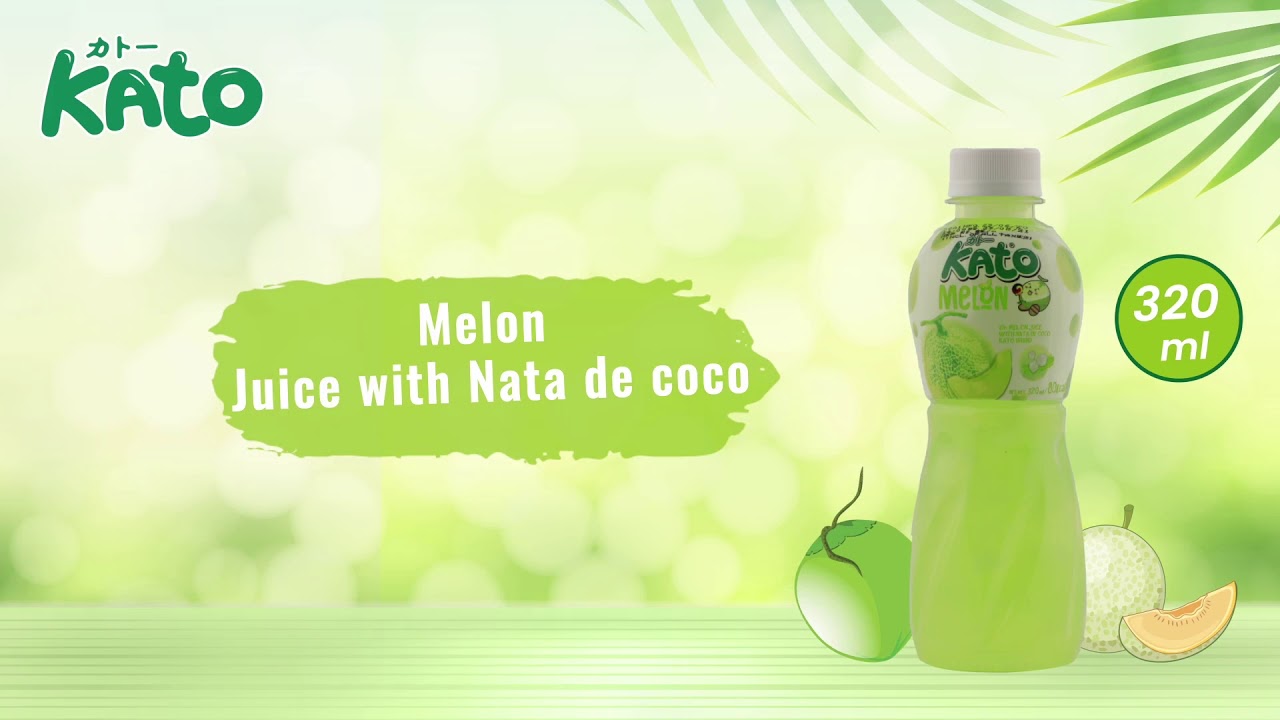 Melon Juice with Nata de coco (kato) YouTube