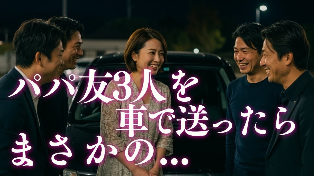 パパ友3人を車で送ったらまさかの   【朗読・小説】
