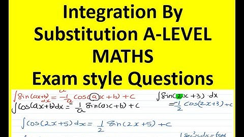 INTEGRATION BY SUBSTITUTION - A LEVEL Maths