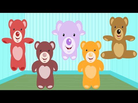 Five Little Teddy Bears | Nursery Rhymes For Children | Kids Tv Nursery Rhymes For Toddlers