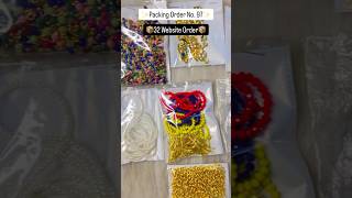 Packing Jewellery Orders 💛✨ | Order No. 97 &amp; 32 | Small Business India 🛍️| #shorts #packingorders