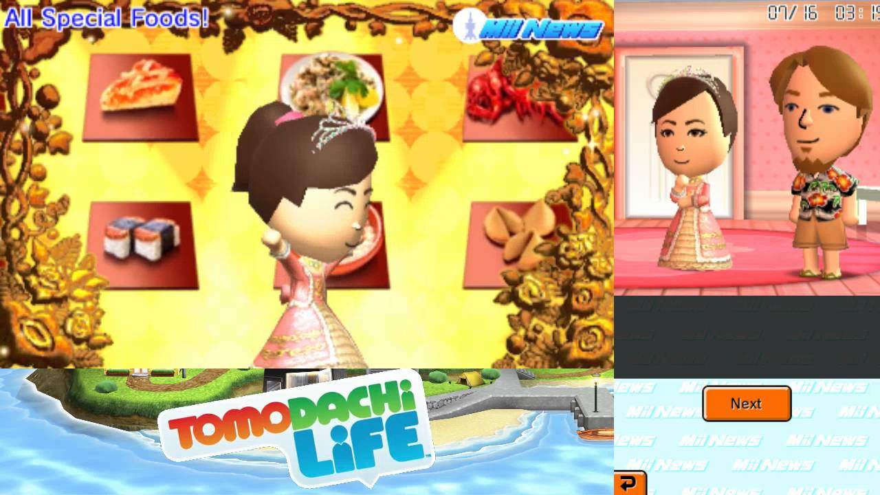 Tomodachi Life Special Foods