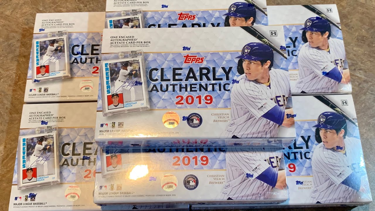 🔥NEW RELEASE🔥 2019 TOPPS CLEARLY AUTHENTIC 7 BOX OPENING - YouTube